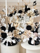 wieniec stroik Bozonarodzeniowy czarny