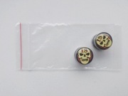 Tunel 10 mm plug piercing 2 szt. czaszka kolczyki