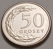 50 gr groszy 2015 r. b. ładna