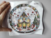 Nowy witraż witrażyk dekoracja okienna  Święta Bożego Narodzenia 