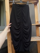 Czarna spódnica midi H&M, rozmiar XS/S