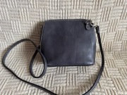 Granatowa skórzana torebka Vera Pelle