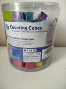 Piankowe bloki liczące Pairez Toy tęczowe kostki dla dzieci 3+