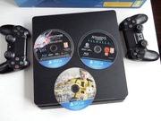 KONSOLA SONY PS4 SLIM / zestaw GIER / 2 PADY / cuh-2216a / MEGA !