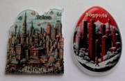 Magnesy na lodówkę akrylowe Tokyo Sapporo Japonia Hokkaido Kioto 2 szt.(38)