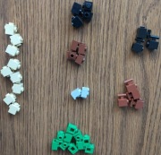 Lego 36 szt. Brick, Modified 1x1 Studs Handle NOWE