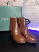 Botki skórzane Minelli Paris rozmiar 36
