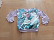 NEXT fioletowa bluza cekiny jednorożec 116