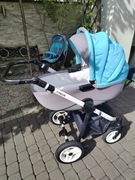 Wózek Amelis 2in1 spacerówka gondola niebieski 2w1