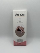 Pótutwardzalne naklejki zelowe na paznokcie gel bezowe UV LED