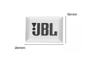 Naklejka emblemat JBL 20mm x 15mm Logo znaczek głośniki auto