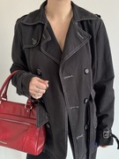 Vintage trench płaszcz kurtka Madonna M bawełna retro klasyk