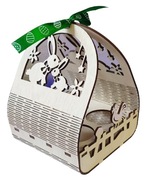 Koszyczek drewniany, Wielkanoc, na słodycze 