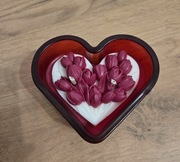 Świeca sojowa w szkle o zapachu wiśni 