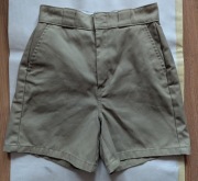 Szorty Dickies W28 Beżowe Chino Wysoki Stan Top