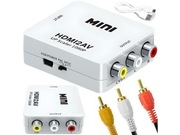 Adapter konwerter sygnału HDMI - 3 x RCA (Cinch) do AV 1080P