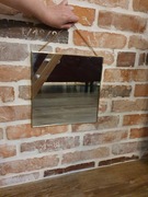 Lustro metal łańcuszek 30 cm x 30 cm złote