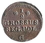 1/2 grosza 1766/G, Kraków; duże cyfry daty