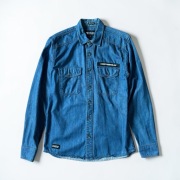 Cropp koszula jeansowa męska niebieska M regular fit denim casual