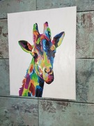 Akryl na płótnie Żyrafa 40 x 50 cm 