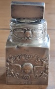 Edwardiańskie srebro flakon na perfumy Williama Comynsa Birmingham 1902 r.