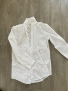 Koszula bawełniana biała Zara slim fit s