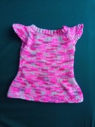 Niepowtarzalna różowa kamizelka