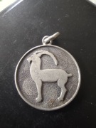 Srebro 800 stary znak zodiaku Koziorożec 