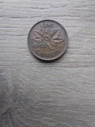 Kanada 1 cent 1953 stan -II; Elżbieta II - 2 portret