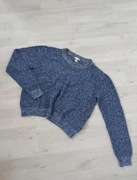 niebieski sweterek klasyczny H&M 38 M