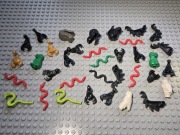 KLOCKI LEGO ELEMENTY ZWIERZĘTA MIX CASTLE ZAMEK OD 1ZŁ LICYTACJA