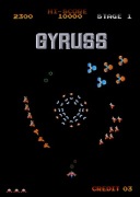 Gyruss - klasyka gier atari commodore - pixel art plakat 30x45cm