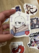 Naklejki gry sans genshin deltarune tenna momo kazuha