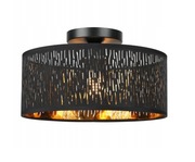 FRIDEKO HOME Ażurowa lampa sufitowa czarna Ø30cm E27 do wnętrz
