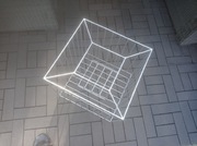 kosz, kwietnik, donica gabionowa