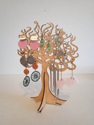 drewniany stojak na biżuterię Organizer na biżuter