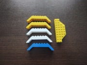 Klocki, elementy Lego luzem 30180 niebieski żółty biały i 30181