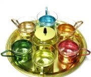 Szklanki w koszyczkach, Chorzów, lata 70, PRL