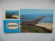 Sopot - album/książeczka, 6 pocztówek, 1977 rok