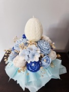 Świąteczny flowerbox z wosku sojowego