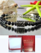 BRANSOLETKA NA LINCE RUNA KAUNAN DO WYBORU STAL KAMIEŃ TURMALIN NA WYMIAR 