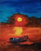 Obraz olejny 40x50 - tytuł: Ostatni promień