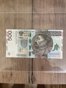 banknot 500 złotych UNC rok 2017 AH0269769