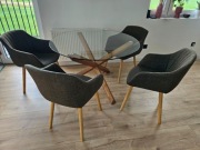 4 krzesła Adslev oliwkowe