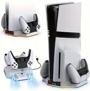 NOWY Stojak Podstawka Chłodząca Ładowarka PS5 PRO / PS5 Slim 