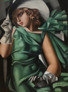 Obraz olejny-kopia obrazu Tamary Łempickiej 