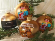 Bombka szklana ręcznie malowana. Kolekcja 2021 r.