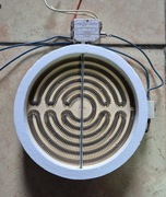 Trzy pola grzejne do płyty ceramicznej 1400W, 1200W i 1100W