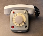 Kolekcjonerski telefon dyrektorski z czasów PRL: Elektrim RWT CB-D-66 1978