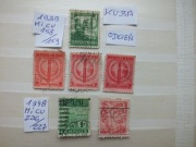 zestaw 6szt. znaczki Mi 158 odcień KUBA 1939/1948r. Cuba